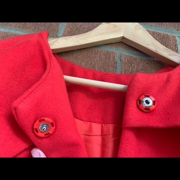 🌹🎀HANDMADE red swing cape coat - Picture 4 of 8